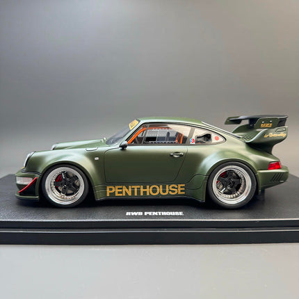 GT Spirit Porsche RWB 964 GT559 Green 1:18 Resin Model Car - collectible scale model car