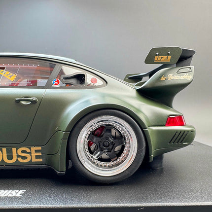 GT Spirit Porsche RWB 964 GT559 Green 1:18 Resin Model Car - scale model for display
