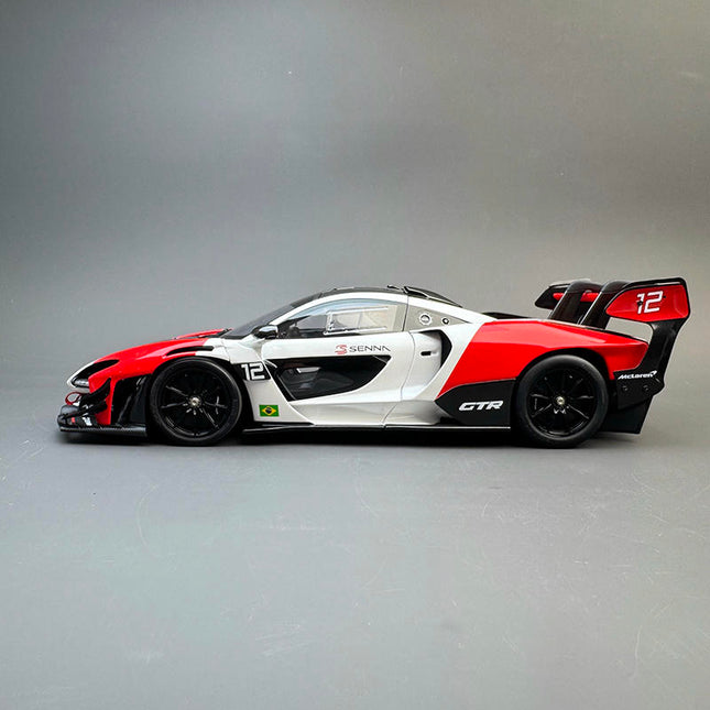 LCD Model McLaren Senna GTR 1:18 Diecast Model Car - studio product photo of the scale model