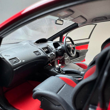 Motorhelix Honda Civic Type R FD2 Mugen RR Mugen Red 1:18 Diecast Model Car - collector edition scale model