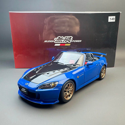 Motorhelix Honda S2000 MUGEN Blue 1:18 Diecast Model Car - collectible scale model car