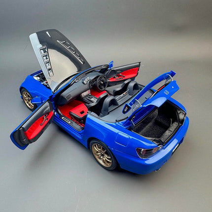 Motorhelix Honda S2000 MUGEN Blue 1:18 Diecast Model Car - showroom-quality model replica