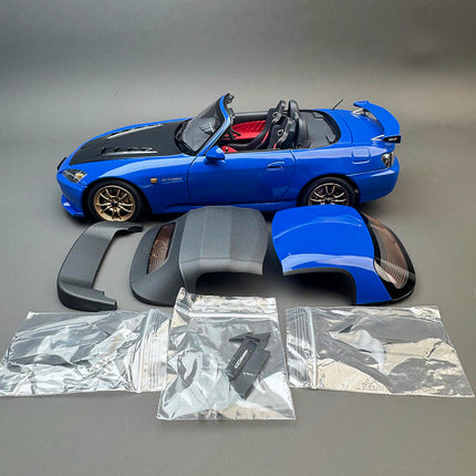 Motorhelix Honda S2000 MUGEN Blue 1:18 Diecast Model Car - hand-finished display model