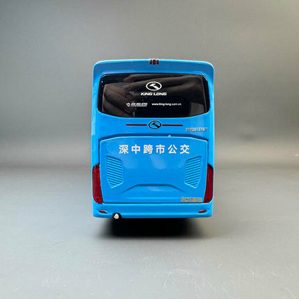 King Long Longwei II XMQ6127 Bus Blue 1:38 Diecast Model Bus - fine detailed model replica