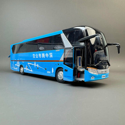 King Long Longwei II XMQ6127 Bus Blue 1:38 Diecast Model Bus - premium collector scale model