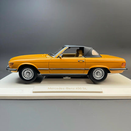 Norev Mercedes-Benz 450SL – Yellow 1:18 Diecast Model Car - collectible scale model car