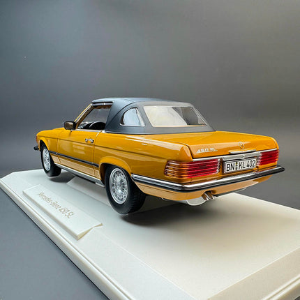 Norev Mercedes-Benz 450SL – Yellow 1:18 Diecast Model Car - fine detailed model replica