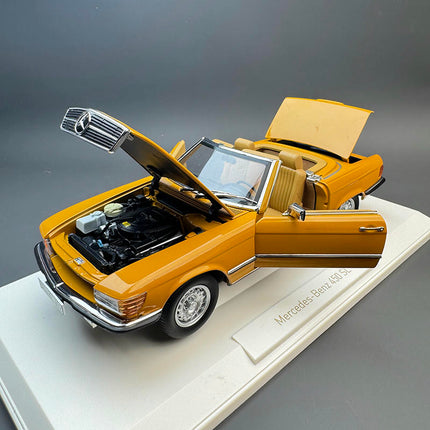 Norev Mercedes-Benz 450SL – Yellow 1:18 Diecast Model Car - detailed die-cast style model