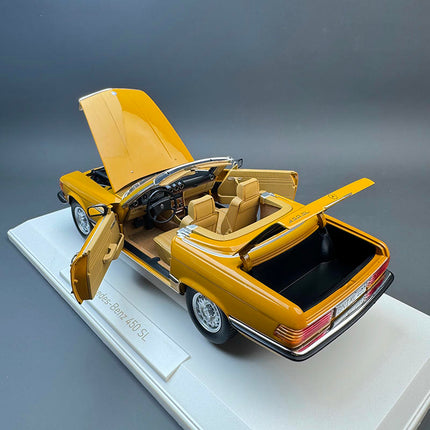 Norev Mercedes-Benz 450SL – Yellow 1:18 Diecast Model Car - collector edition scale model