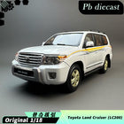 YX Car Model Toyota Land Cruiser LC200 White 1:18 Diecast Model Car - detailed collector display model
