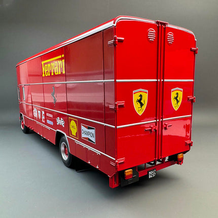 CMR OM Fiat 150 Rolfo Ferrari Race Transporter Red 1:18 Diecast Model Car - fine detailed model replica
