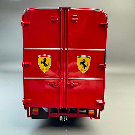 CMR OM Fiat 150 Rolfo Ferrari Race Transporter Red 1:18 Diecast Model Car - premium collector scale model