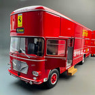 CMR OM Fiat 150 Rolfo Ferrari Race Transporter Red 1:18 Diecast Model Car - detailed collector display model