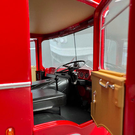 CMR OM Fiat 150 Rolfo Ferrari Race Transporter Red 1:18 Diecast Model Car - collector display piece
