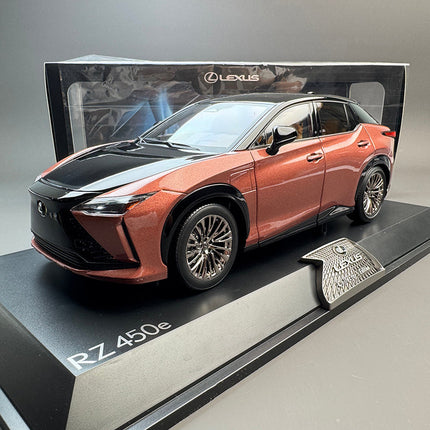 YX Car Model Lexus RZ450e 2010s SUV White 1:18 Diecast Model Car - detailed collector display model