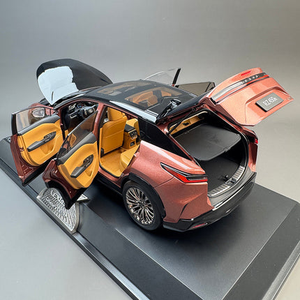 YX Car Model Lexus RZ450e 2010s SUV White 1:18 Diecast Model Car - detailed die-cast style model