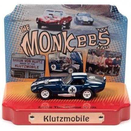 Diecast Klutzmobile model car with The Monkees TV show themed display packaging