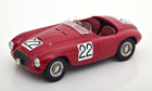 Red diecast model car with race number 22, open-top, classic sports design, 1:18 scale