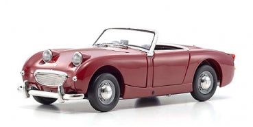 Red diecast classic convertible model car with silver accents, 1:18 scale.