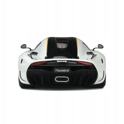 Koenigsegg Regera 2018 Crystal White GT Spirit 1:18 Diecast Model GT391 With Custom Number Plates