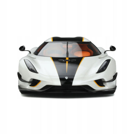 Koenigsegg Regera 2018 Crystal White GT Spirit 1:18 Diecast Model GT391 With Custom Number Plates