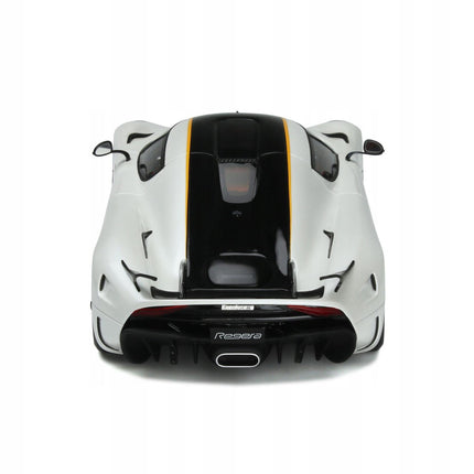 Koenigsegg Regera 2018 Crystal White GT Spirit 1:18 Diecast Model GT391 With Custom Number Plates