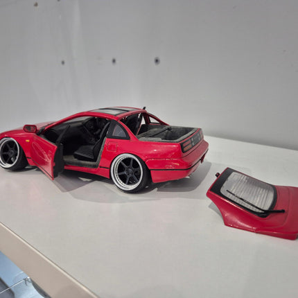 Kyosho Nissan 300ZX 1:18 Diecast Model Car, Custom Plates, Collector Display