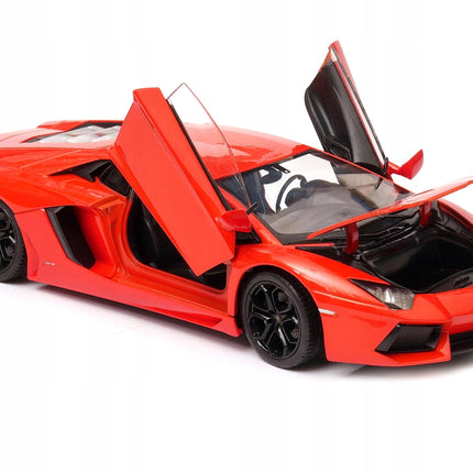 Lamborghini Aventador LP700-4 1:24 Welly Diecast Model Car Metal Collector Scale Model with Custom Plates
