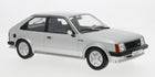 Silver diecast model car, 3-door hatchback, 1:18 scale, detailed wheels and interior