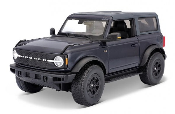 1:18 scale black Ford Bronco diecast model car with detailed exterior