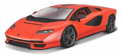 Red 1:18 scale diecast Lamborghini sports car model with detailed exterior
