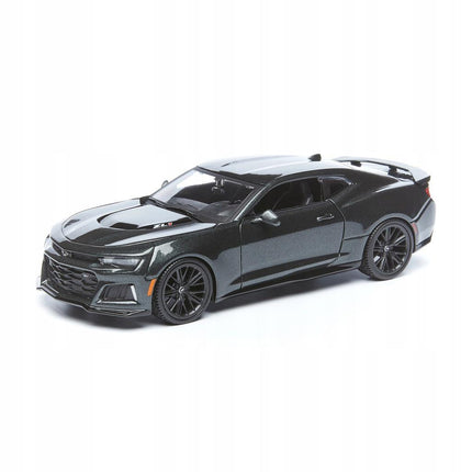 Maisto Chevrolet Camaro ZL1 1:24 Model Kit Diecast – Graphite Metallic, Buildable Car with Moving Parts