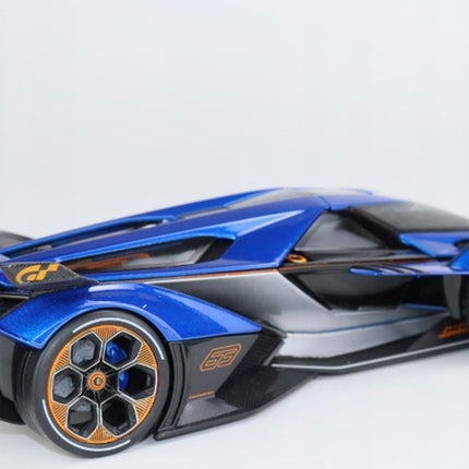 Maisto Lamborghini V12 Vision Gran Turismo 1:18 Diecast Car Model Metal Collector with Custom Plates