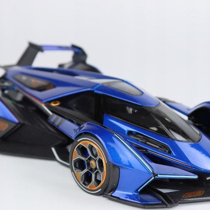 Maisto Lamborghini V12 Vision Gran Turismo 1:18 Diecast Car Model Metal Collector with Custom Plates