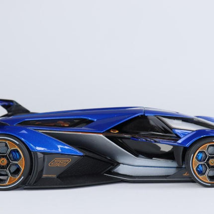 Maisto Lamborghini V12 Vision Gran Turismo 1:18 Diecast Car Model Metal Collector with Custom Plates