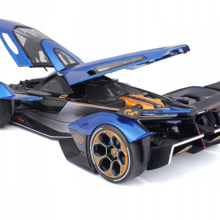 Maisto Lamborghini V12 Vision Gran Turismo 1:18 Diecast Car Model Metal Collector with Custom Plates