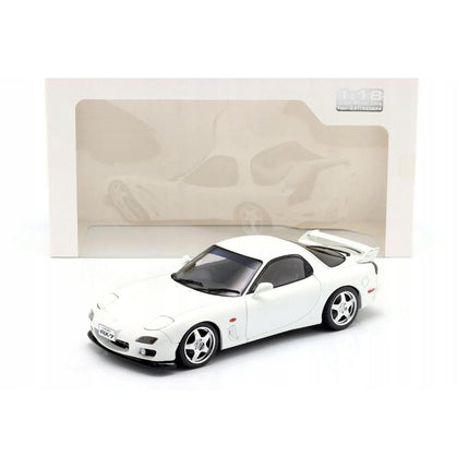 Mazda RX-7 FD3S Type RS 1999 Pure White Solido 1:18 Diecast Model Personalized