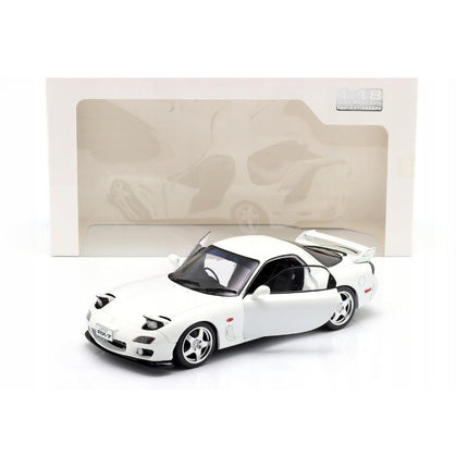Mazda RX-7 FD3S Type RS 1999 Pure White Solido 1:18 Diecast Model Personalized