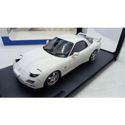 Mazda RX-7 FD3S Type RS 1999 Pure White Solido 1:18 Diecast Model Personalized