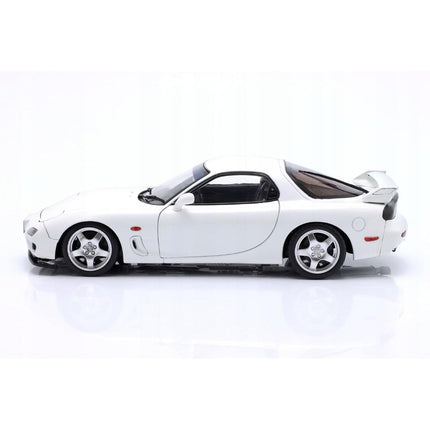 Mazda RX-7 FD3S Type RS 1999 Pure White Solido 1:18 Diecast Model Personalized
