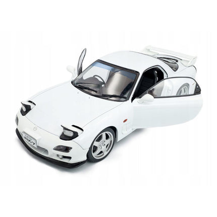 Mazda RX-7 FD3S Type RS 1999 Pure White Solido 1:18 Diecast Model Personalized