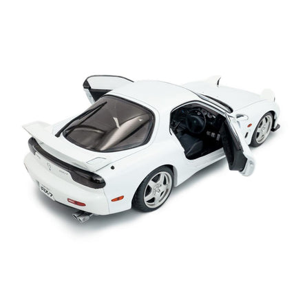 Mazda RX-7 FD3S Type RS 1999 Pure White Solido 1:18 Diecast Model Personalized