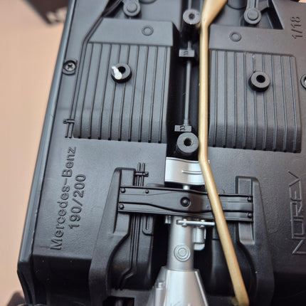 Mercedes-Benz 200 Diecast Model 1:18 Scale, Opening Parts, Personalized Plate