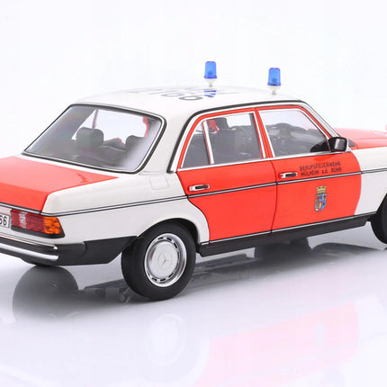 Mercedes-Benz 200 W123 Notarzt Ambulance 1984 Norev 1:18 Diecast Model Car (Custom Plates)
