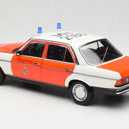 Mercedes-Benz 200 W123 Notarzt Ambulance 1984 Norev 1:18 Diecast Model Car (Custom Plates)