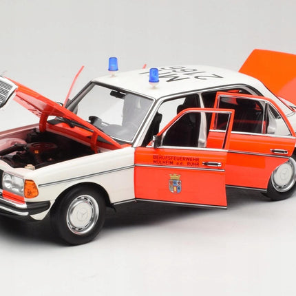 Mercedes-Benz 200 W123 Notarzt Ambulance 1984 Norev 1:18 Diecast Model Car (Custom Plates)