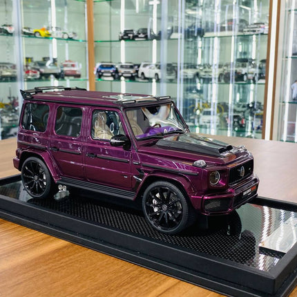 MotorHelix 1:18 Resin Mercedes-Benz Brabus G800 G-Class W463 2019 Purple - detailed collector display model