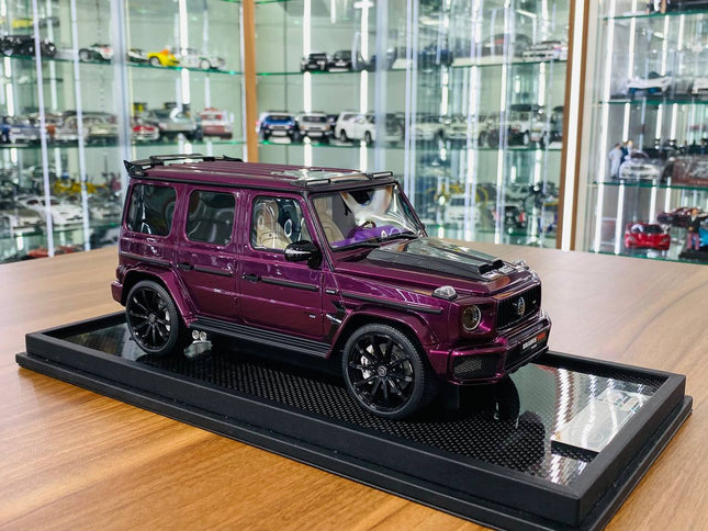 MotorHelix 1:18 Resin Mercedes-Benz Brabus G800 G-Class W463 2019 Purple - detailed collector display model