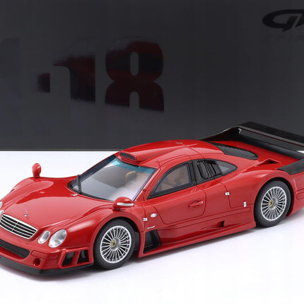 Mercedes-Benz CLK GTR Super Sport 1999 Imperial Red GT Spirit 1:18 Diecast Model GT910 With Custom Number Plates