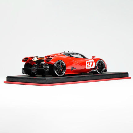 Motorhelix Nilu27 Red 1:18 Resin Model Car - scale model for display
